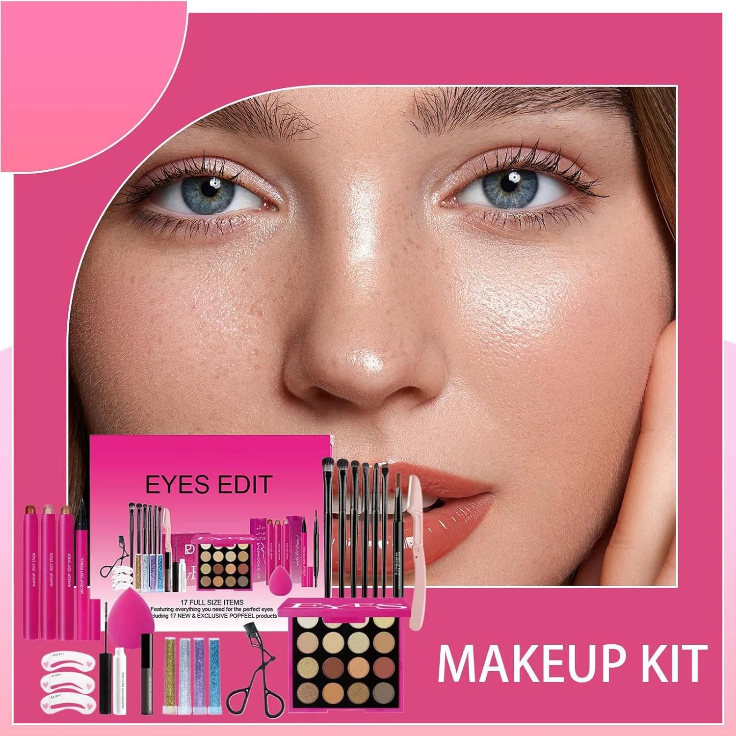 Набор для макияжа глаз Eye Makeup Kit, белый — фото 3