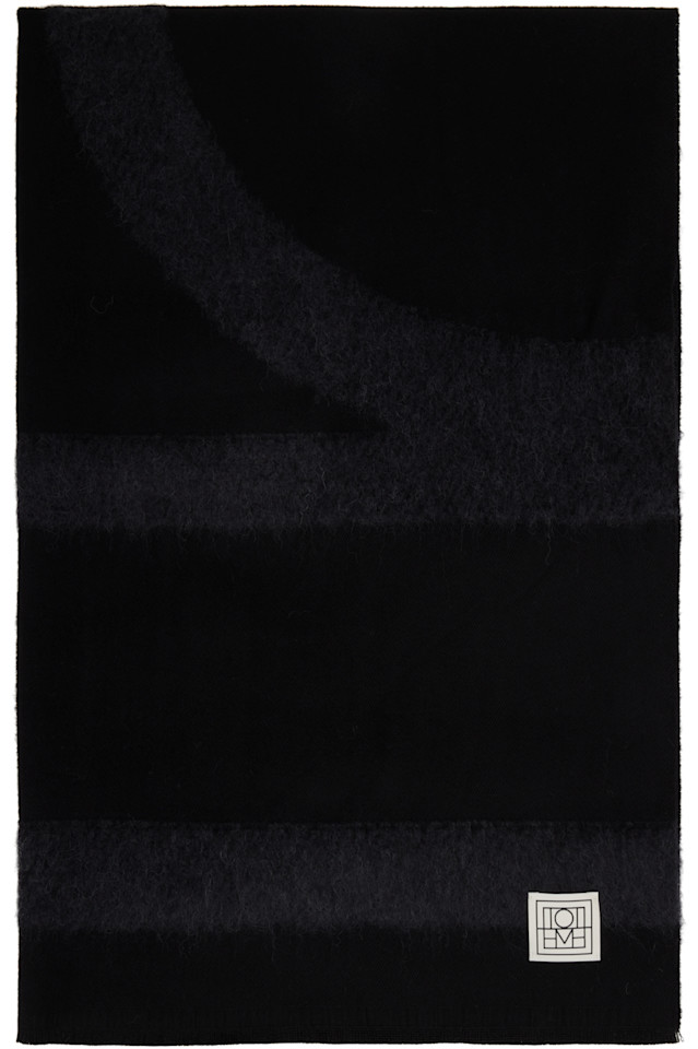 

Шарф из саржи с монограммой Toteme, черный