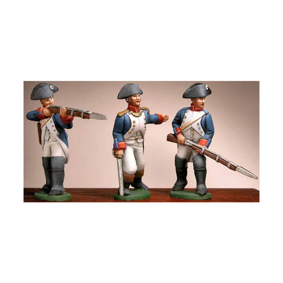 

Французский офицер, пехотная стрельба и наступающая пехота, Battle of Austerlitz Moulds (25mm)