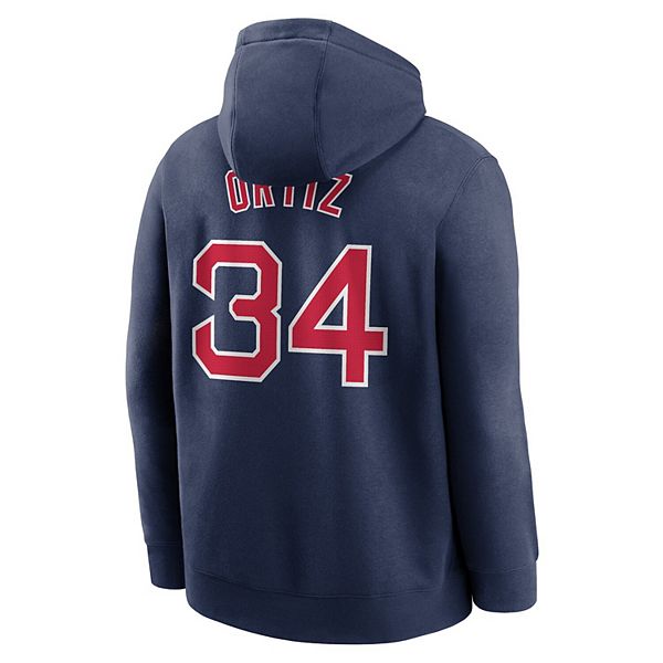 Толстовка с капюшоном Boston Red Sox с именем и номером игрока Дэвида Ортиса Nike — фото 4