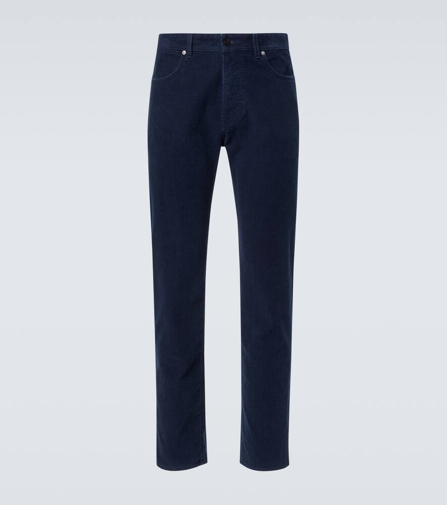 

Узкие джинсы из хлопкового вельвета с заниженной талией Stone Island, Indigo