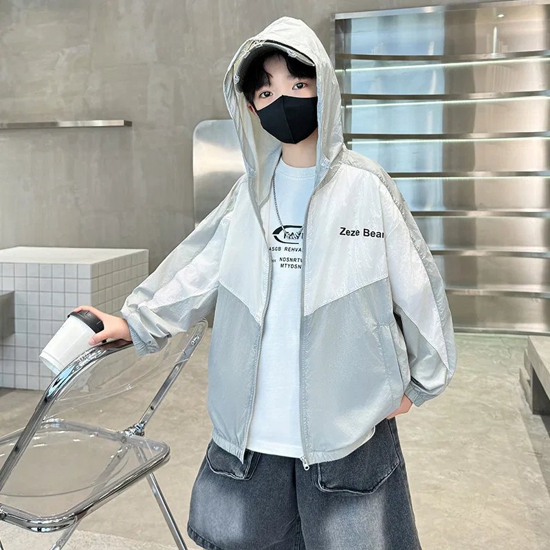 Детская куртка Outdoor Wear бежево-серая EASTERN CAMEL, Beige & Gray — фото 4