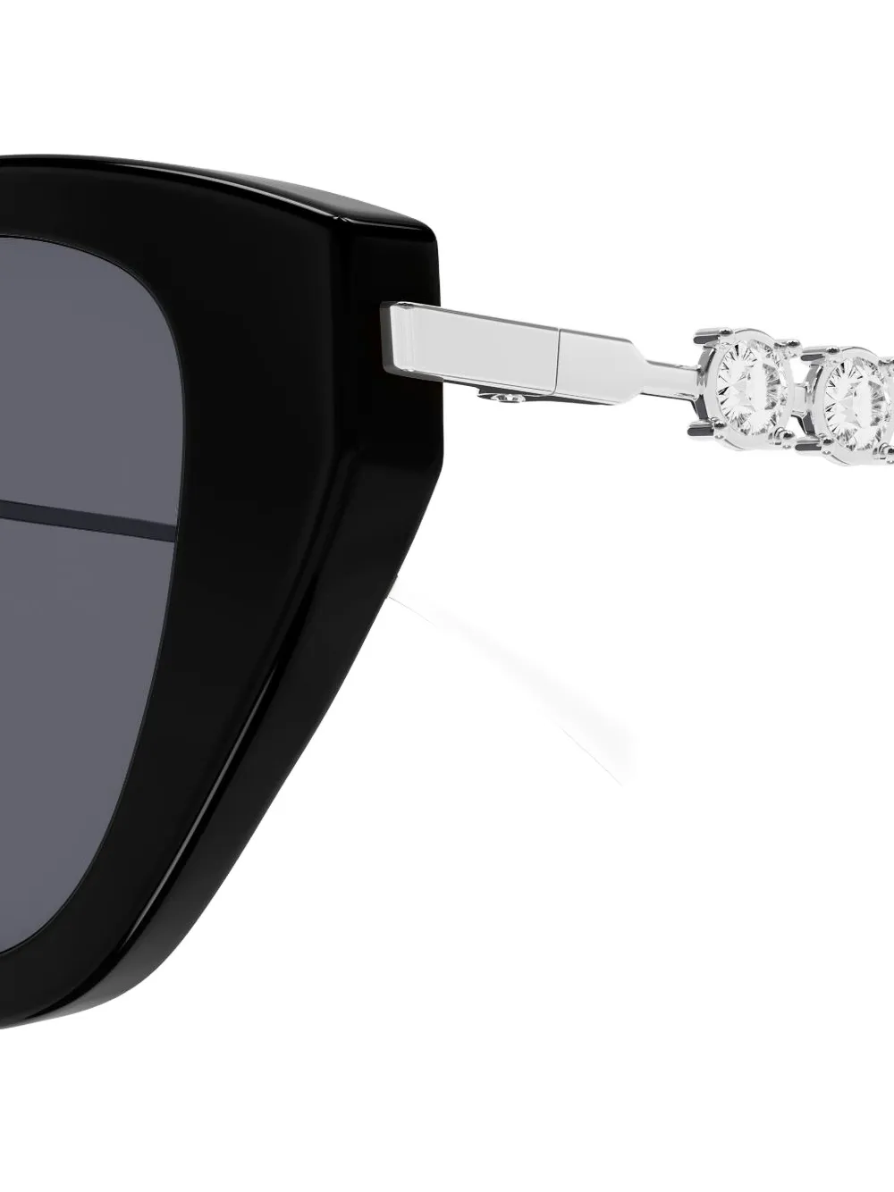 Солнцезащитные очки-кошки GG1968S с логотипом Gucci, черный — фото 3