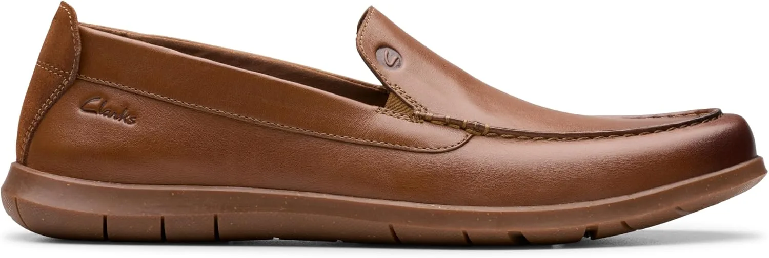 Мужские лоферы Clarks Flexway Step, коричневый — фото 2