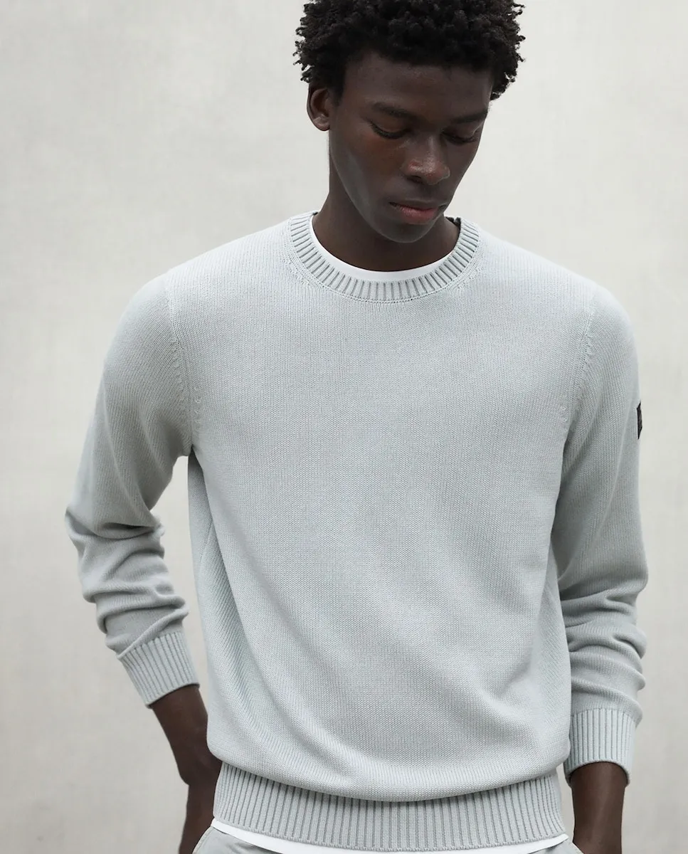 

Мужской свитер с длинными рукавами и круглым вырезом Ecoalf, светло-серый