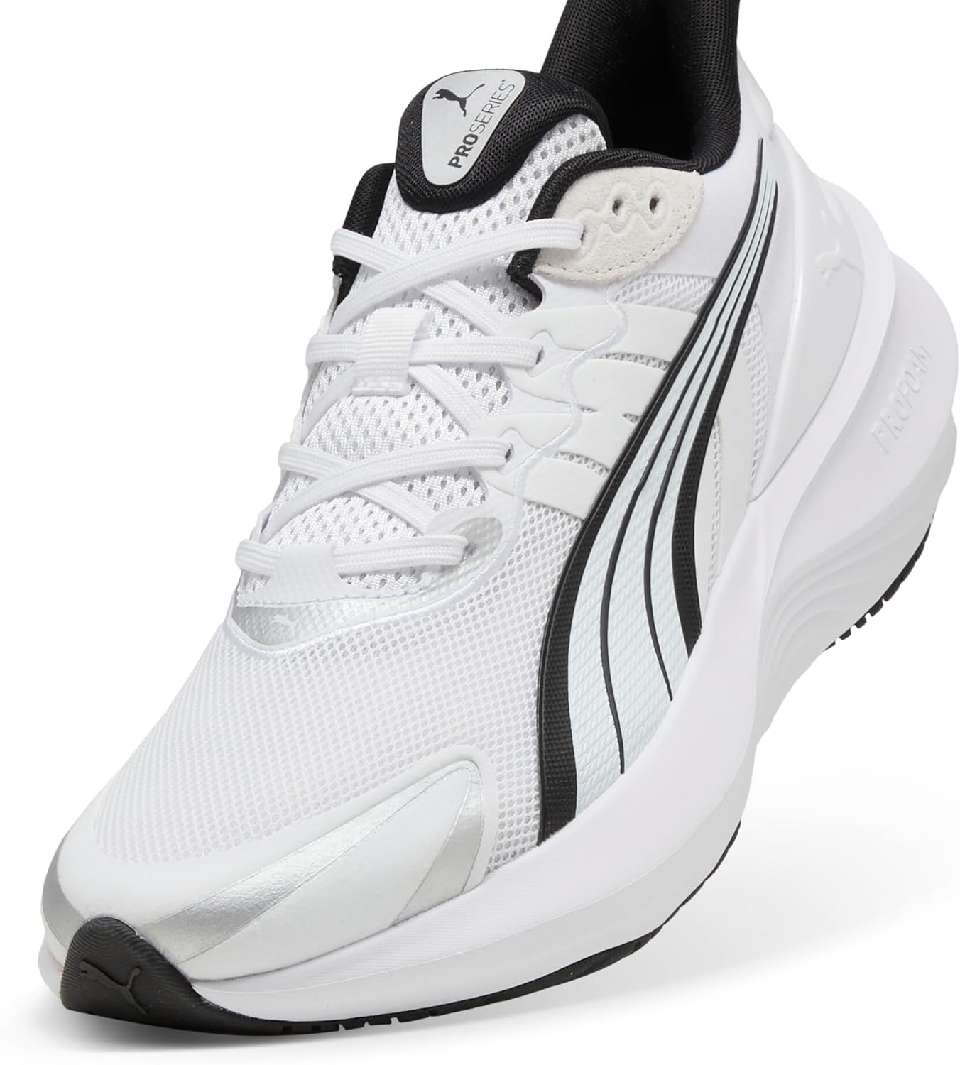 Мужские беговые кроссовки Puma Pulse Pro, белый/черный — фото 2
