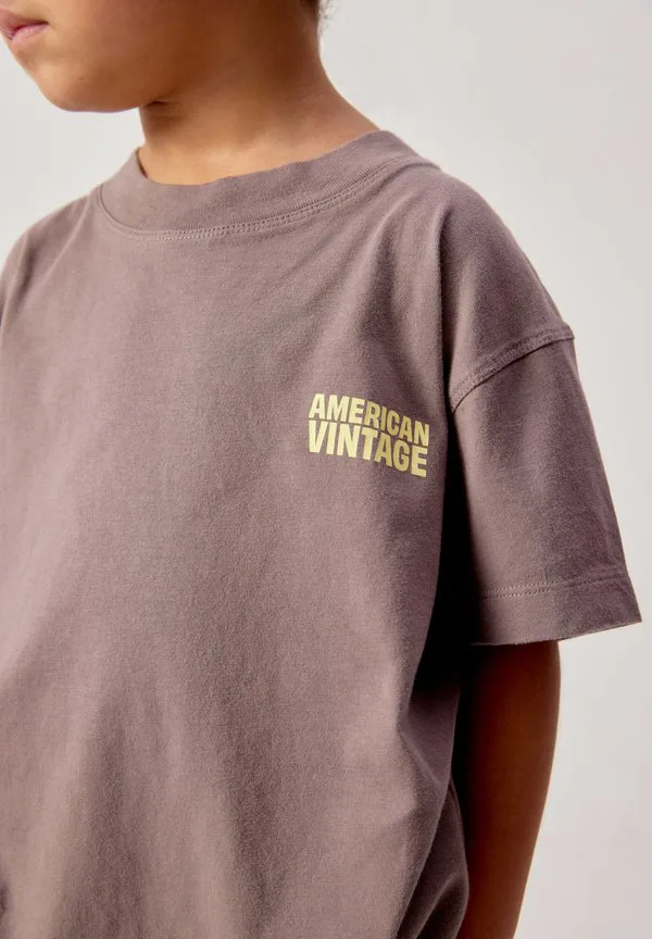 Детская футболка с принтом «гикси» American Vintage, Cendre — фото 4