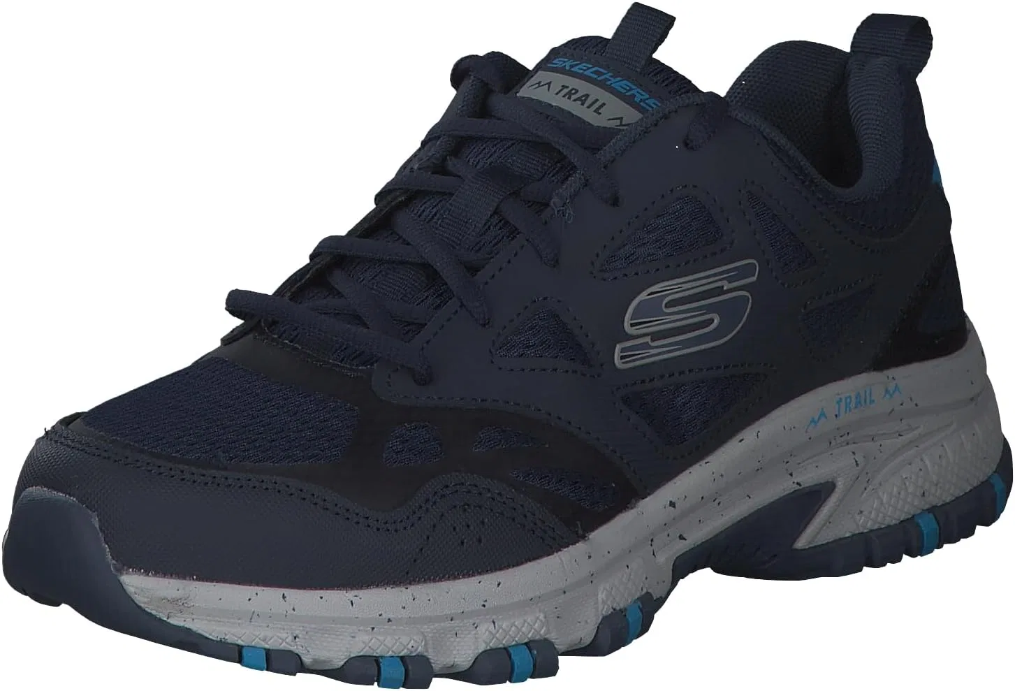 Мужские кроссовки Skechers Hillcrest, Navy Leather Mesh Synthetic Trim
