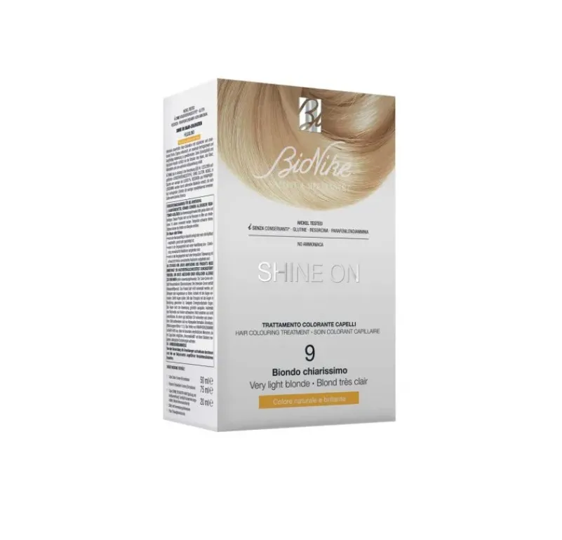 

Окрашивание волос Bionike Shine On 9 Light Blonde