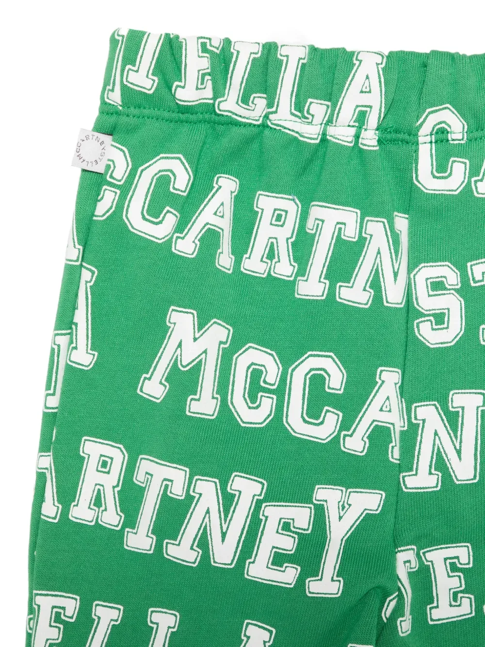 Спортивные брюки с принтом Stella McCartney Kids, зеленый — фото 3