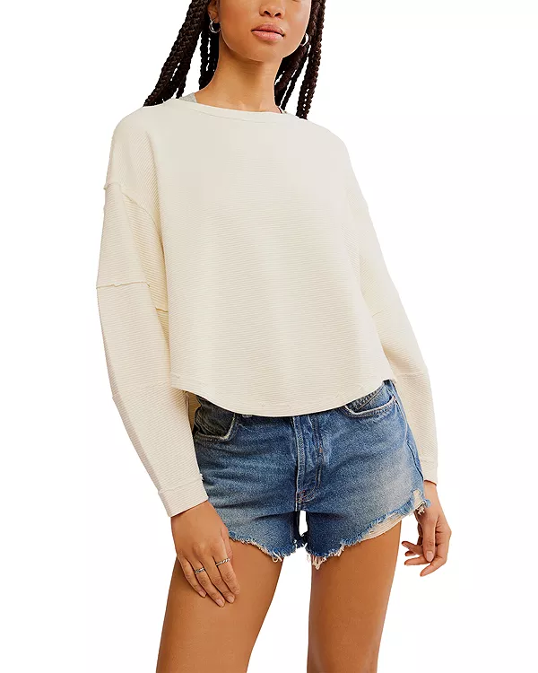 

Футболка с изображением полного затмения. Free People, белый