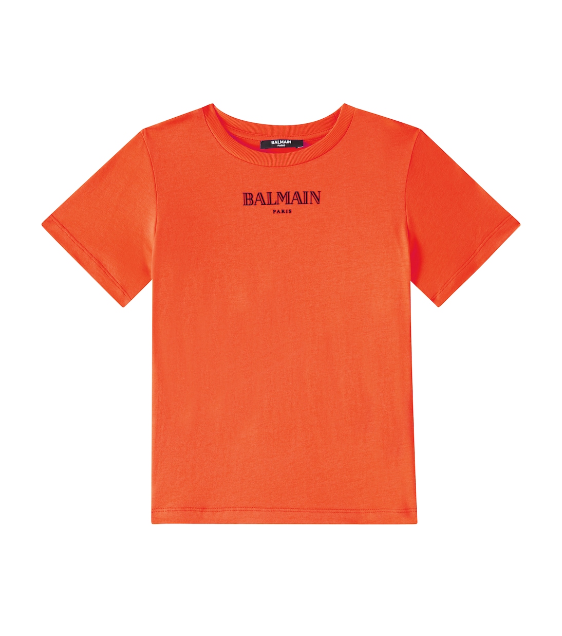 

Хлопковая футболка Balmain Kids, Arancio/Nero