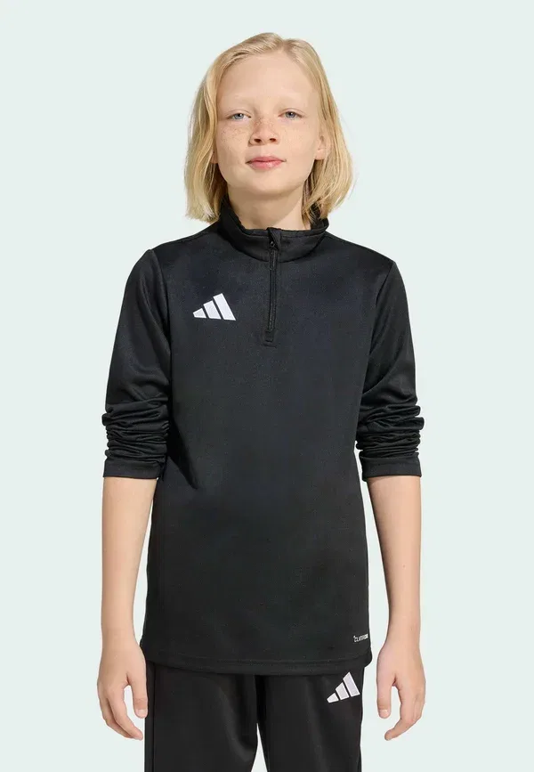 Тренировочная футболка Adidas Performance Entrada26, детская, с длинным рукавом, черно-белая