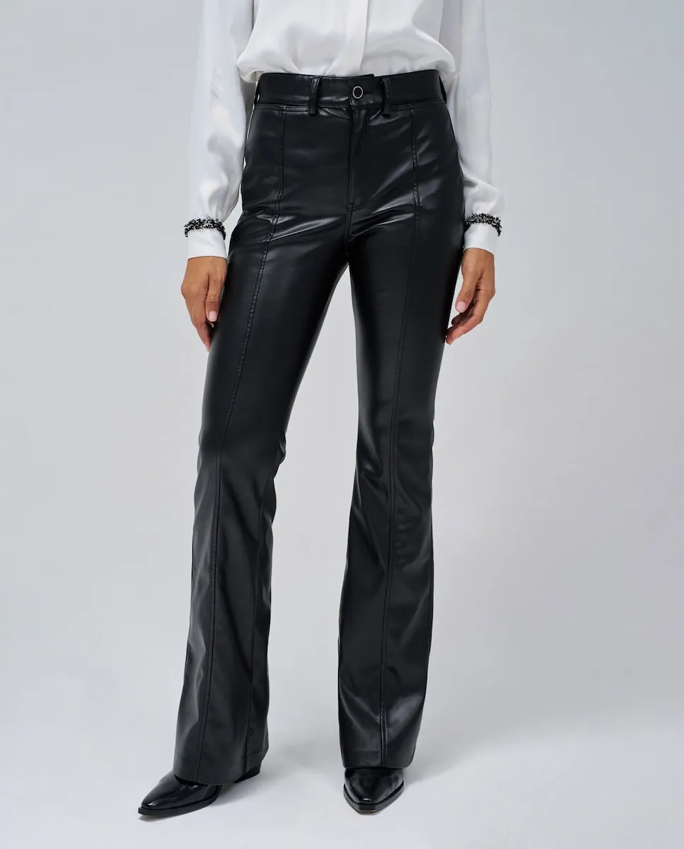 

Женские расклешенные брюки Faith Flare с эффектом кожи Salsa Jeans, черный