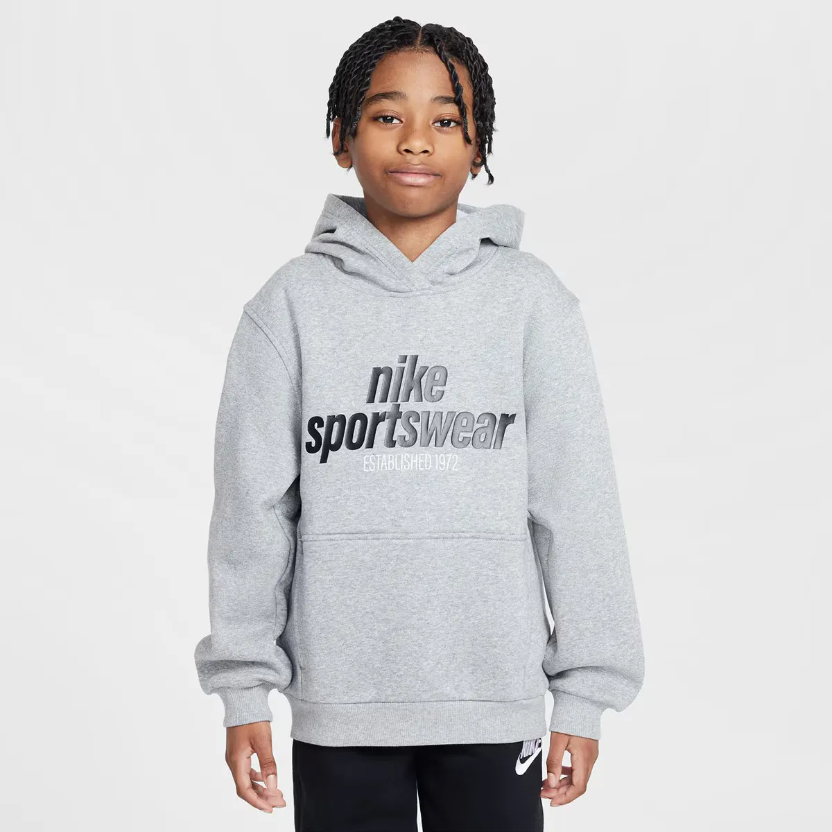 

Спортивная одежда Club Флисовая детская толстовка Nike, серый
