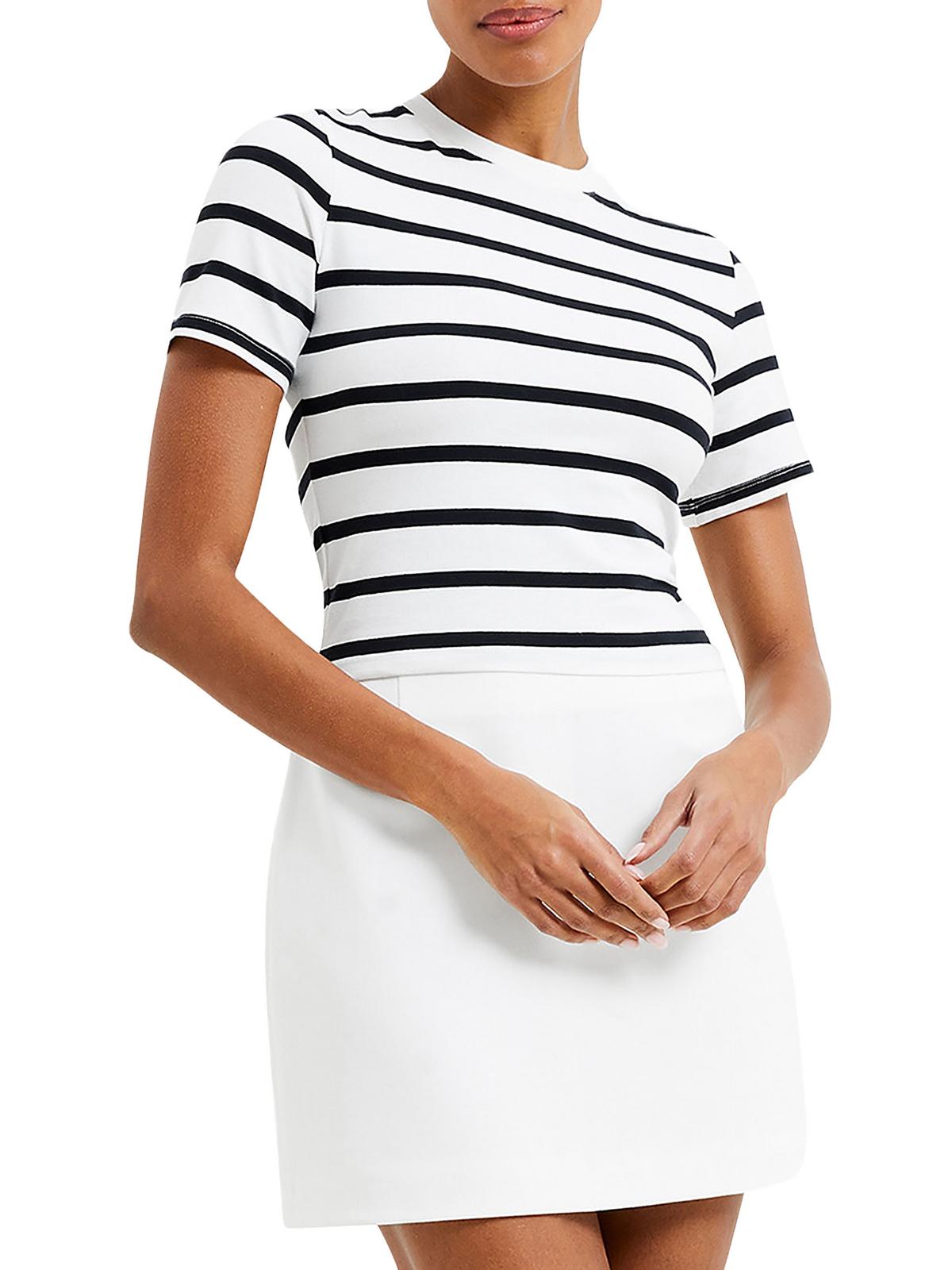 

Короткая мини-юбка Whisper Womens Crepe French Connection, цвет summer white