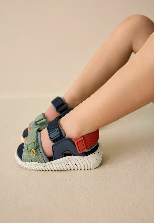 Сандалии треккинговые Regular fit Next, цвет синий колорблок — фото 2