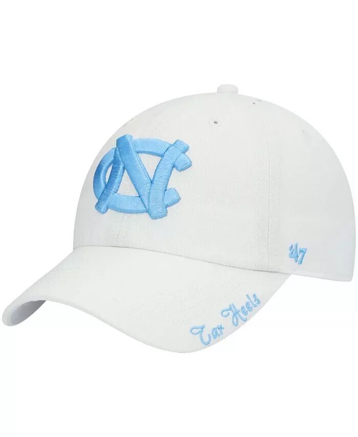 

Женская белая регулируемая шляпа с логотипом North Carolina Tar Heels Miata Clean Up '47 Brand, белый