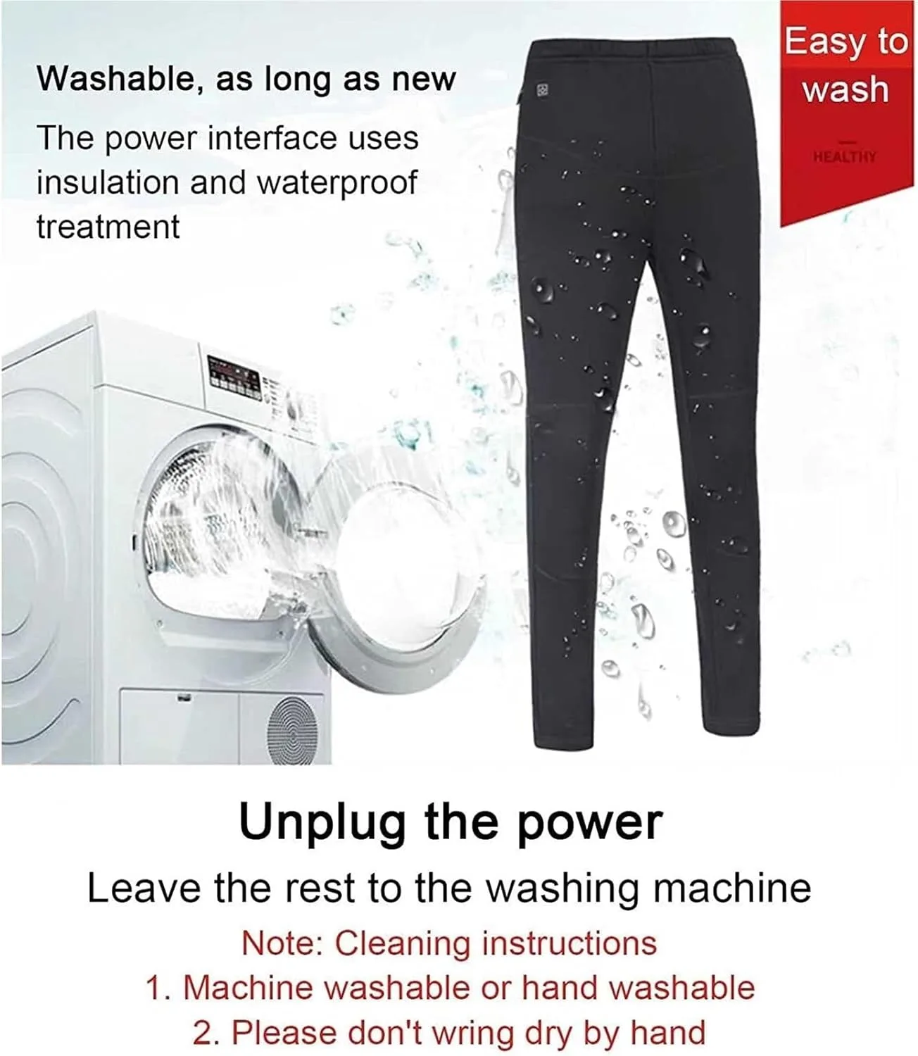 Подогреваемые штаны Heated Pants с USB-нагревом, флисовой подкладкой — фото 4