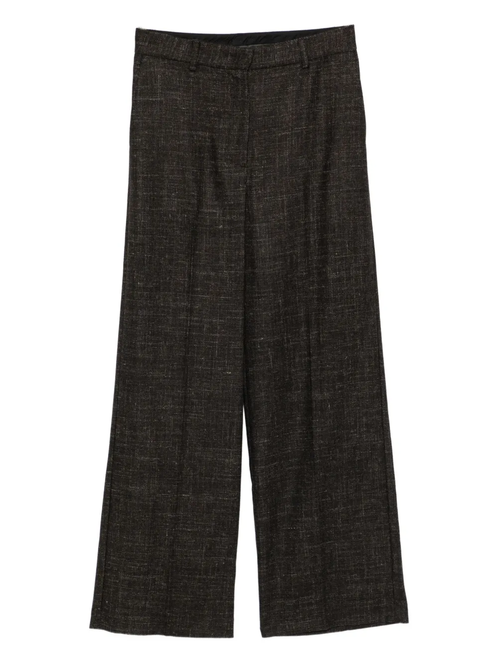 

Фактурные плиссированные брюки Su, коричневый