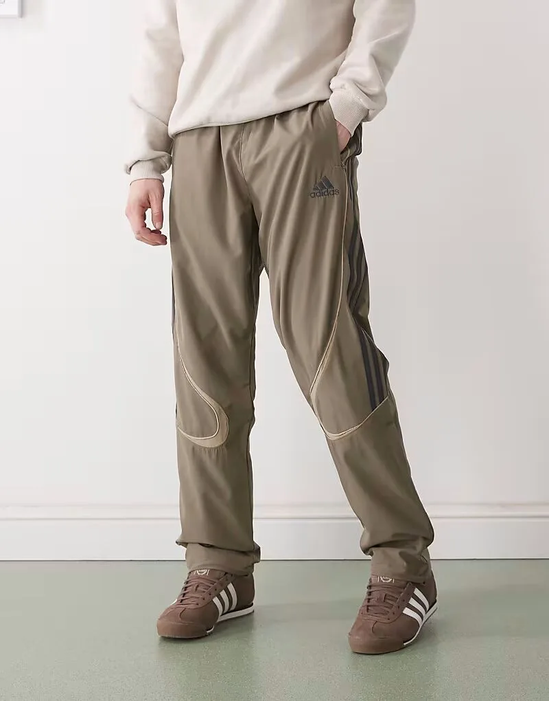 Коричневые спортивные брюки Adidas Originals Teamgeist adicolor