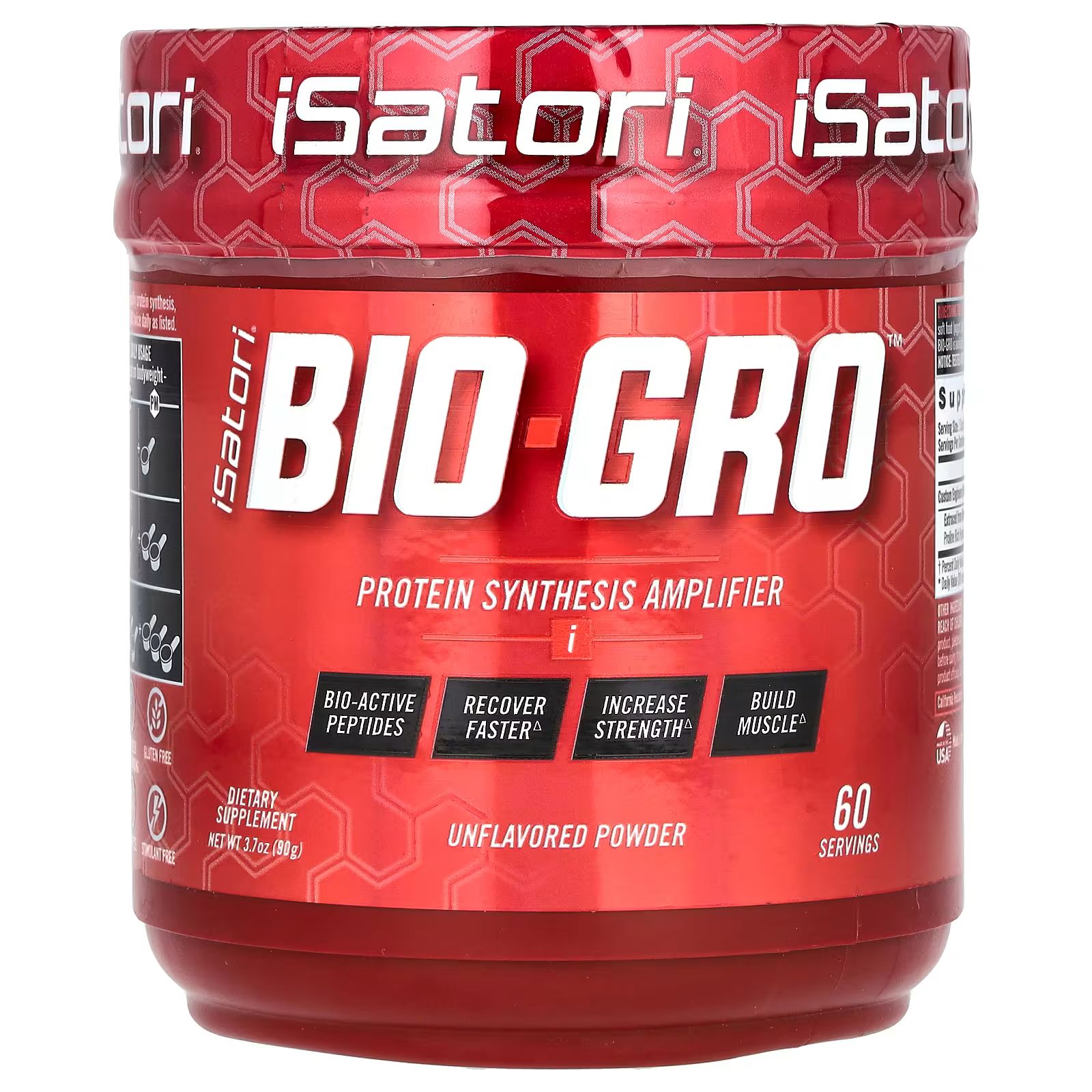 

Bio-Gro, усилитель синтеза белка, без вкуса, 3,7 унции (90 г) Isatori