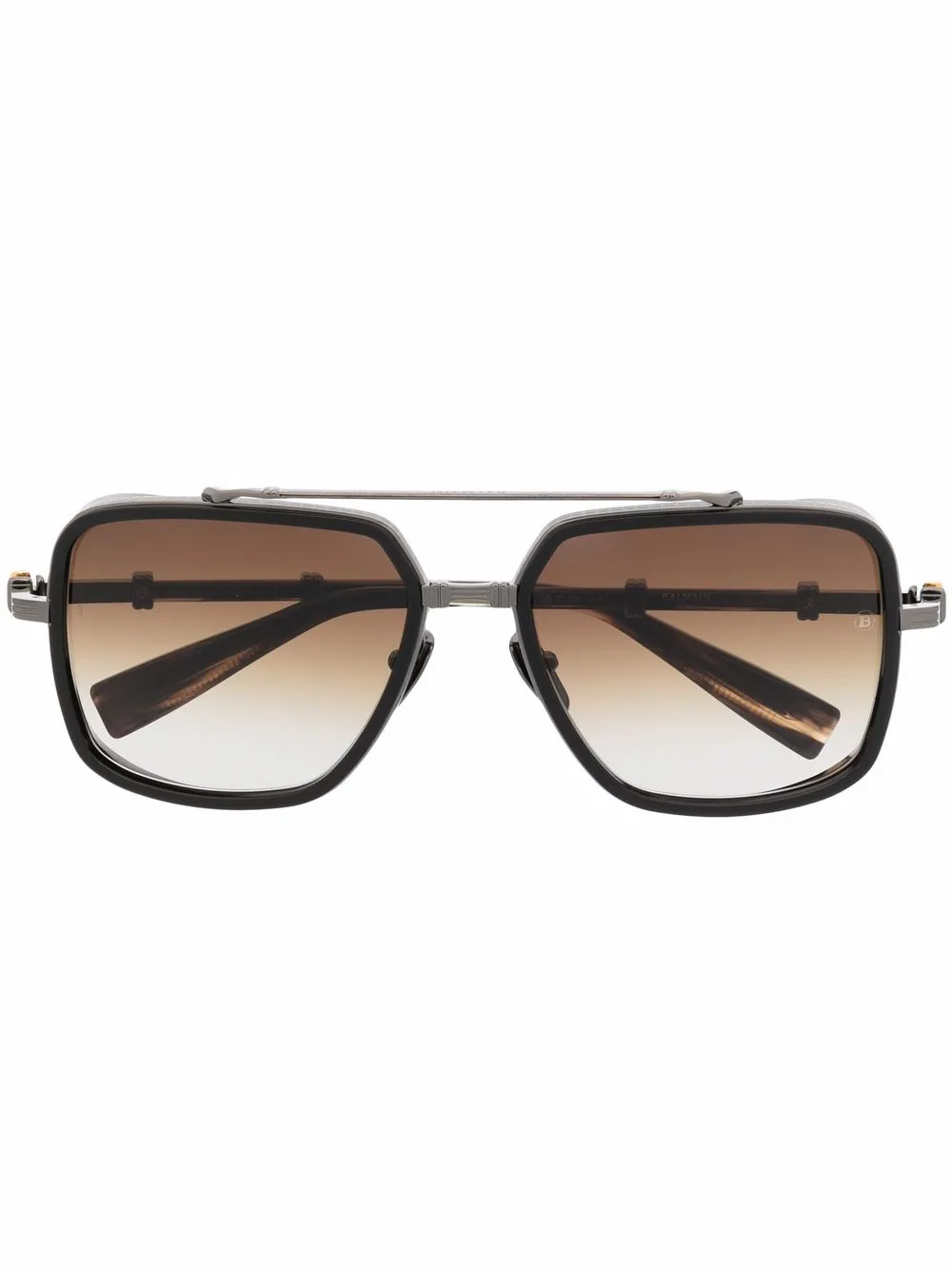 

Солнцезащитные очки-пилоты Officier Balmain Eyewear, коричневый