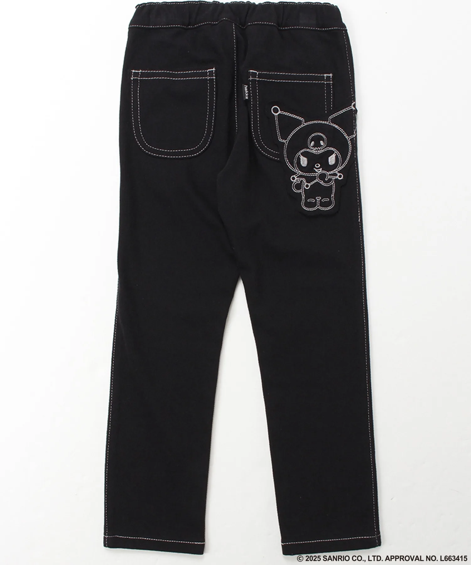 Детские штаны stretch slim с аппликацией Sanrio Characters hakka kids черные