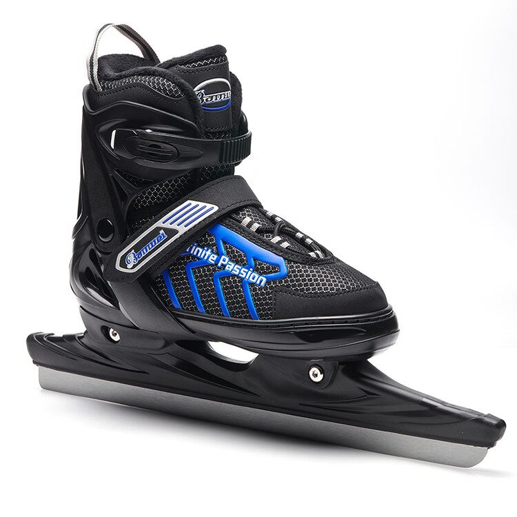 

HEAD Коньки для фигурного катания Speed Skating Ice Skates для студентов, регулируемые, для начинающих, черно-синие, размер S