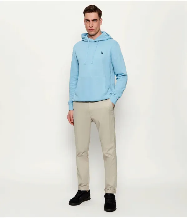 Толстовка regular fit Us Polo Assn, небесно-голубой — фото 2