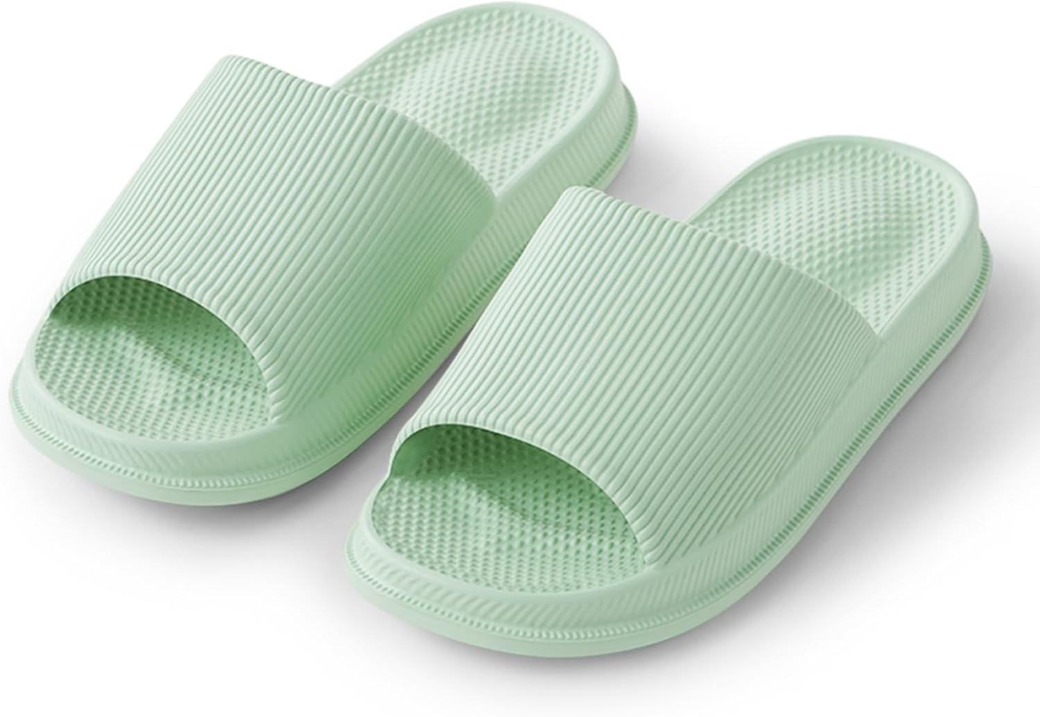 

Тапочки utune с массажной подошвой, нескользящие, женские летние для ванной, для дома, с антибактериальной мягкой подошвой из ЭВА, мужские, зеленый