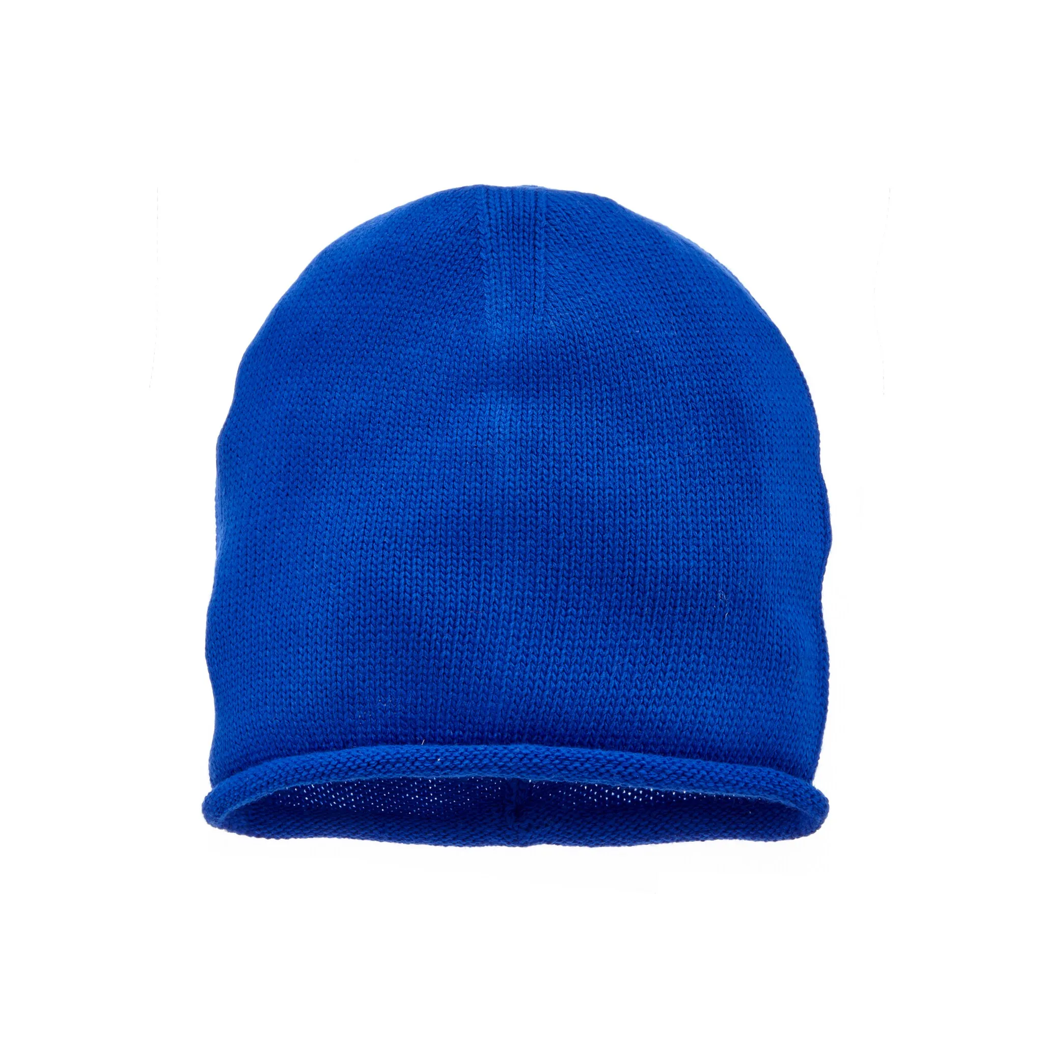 

Шапка LASCANA, вязаная шапка тонкой вязки с подвернутым краем, зимняя шапка, осенняя шапка, синий