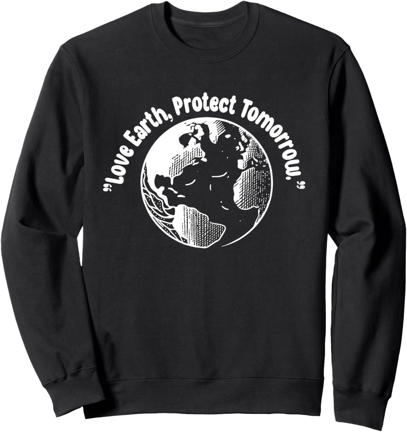 

Люби свою Землю, защищай завтрашний день - толстовка ко Дню Земли 2024 Earth Day 2024 .Co, черный