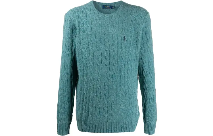

Кашемировый свитер мужской синий Polo Ralph Lauren