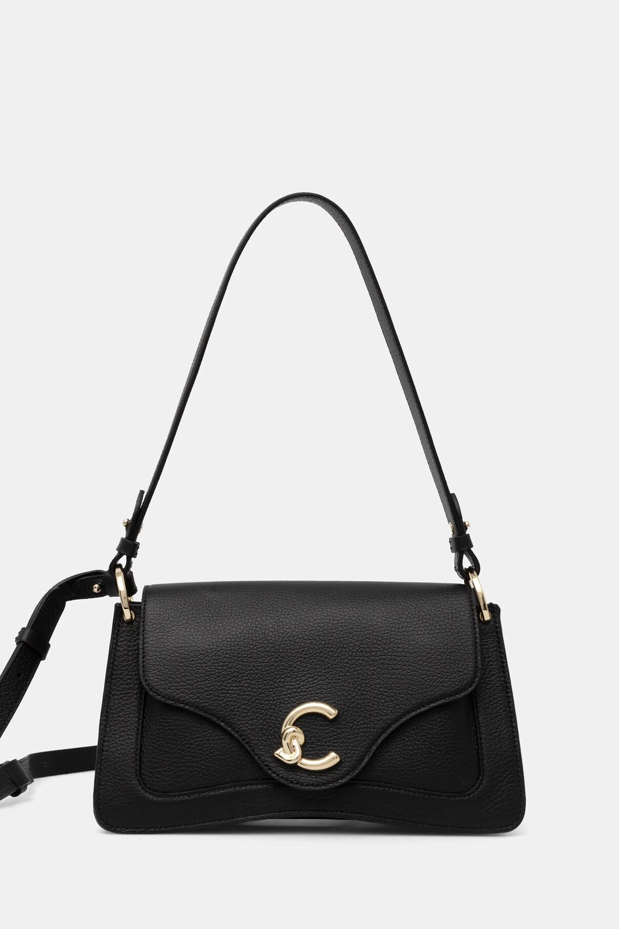 

Кожаная сумка Coccinelle, черный