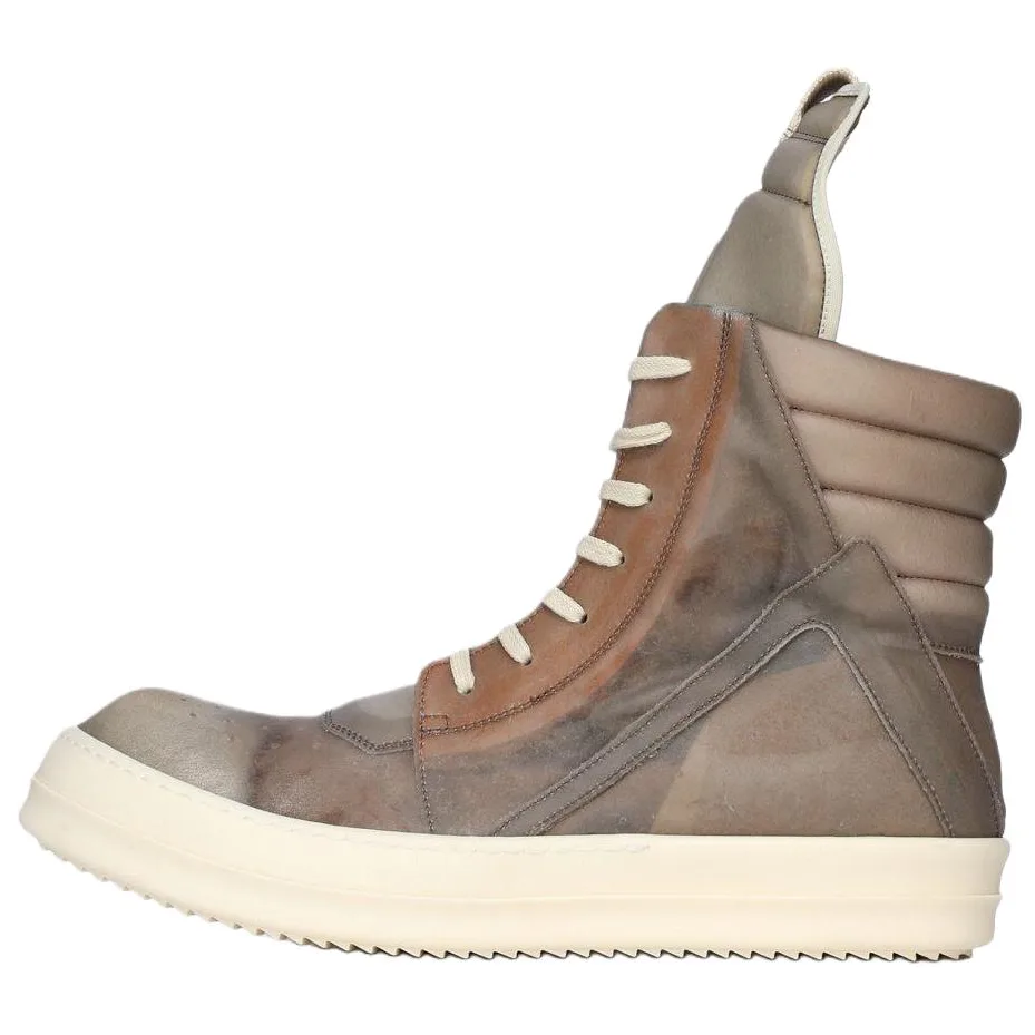 RICK OWENS Кроссовки RO HOLLYWOOD High top Skateboard мужские коричневые
