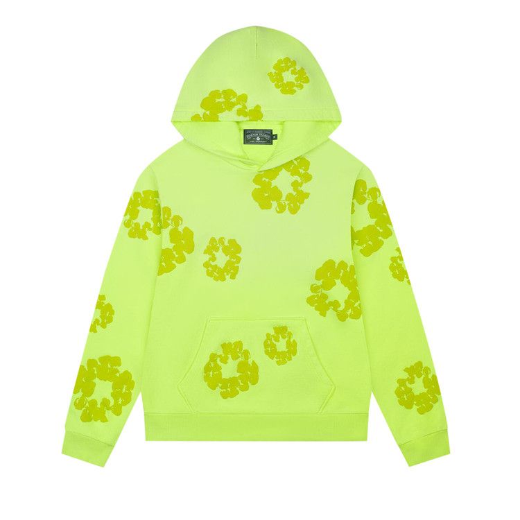 

Худи Denim Tears Mono Cotton Wreath Hoodie, Neon Green