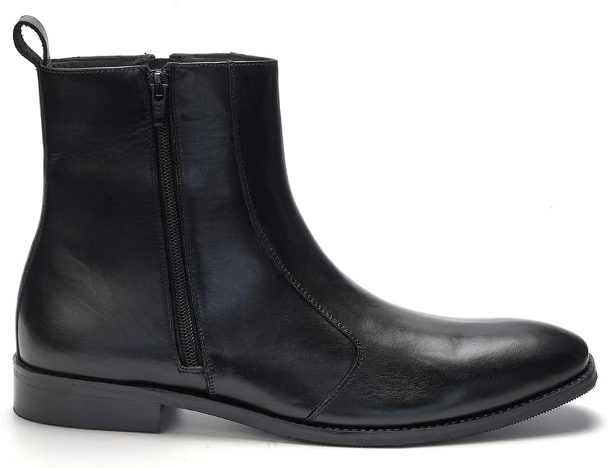 

Мужские кожаные ботинки A. Veer Lexington на молнии, черный