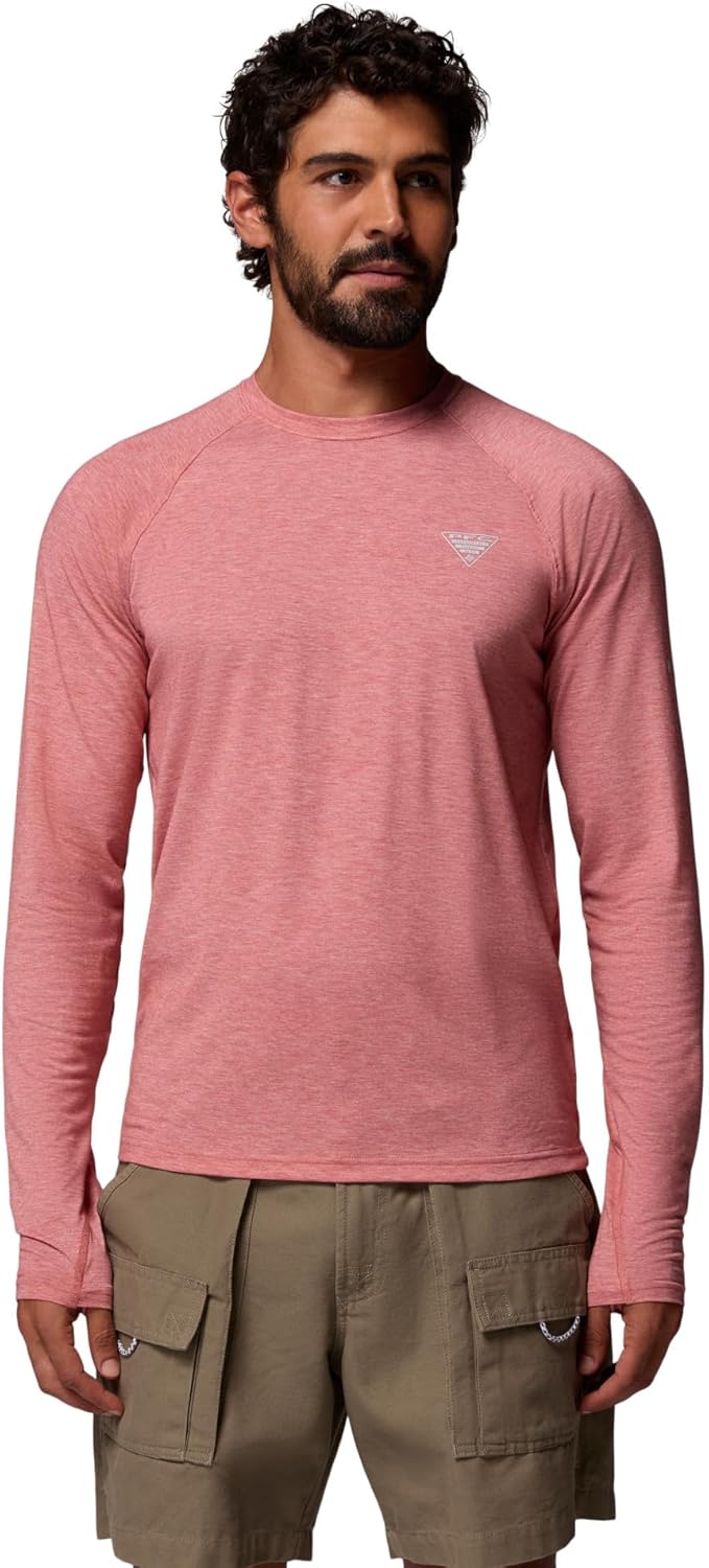 

Мужская рубашка Columbia PFG Uncharted с длинным рукавом, Rosewood Heather