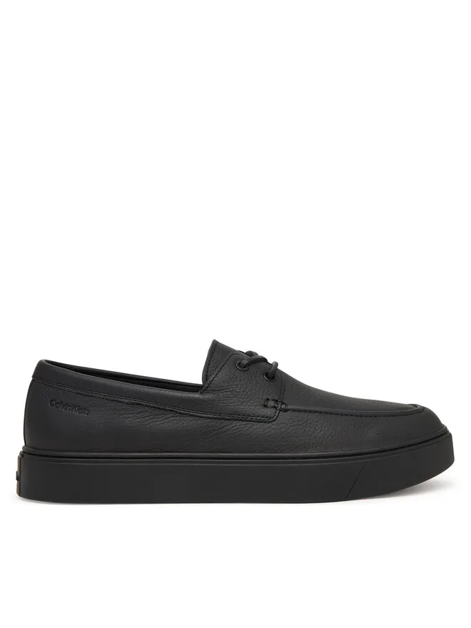Calvin Klein Гибридные лодочные туфли Hybrid Clean Boat Shoe Lth HM0HM02233, черные