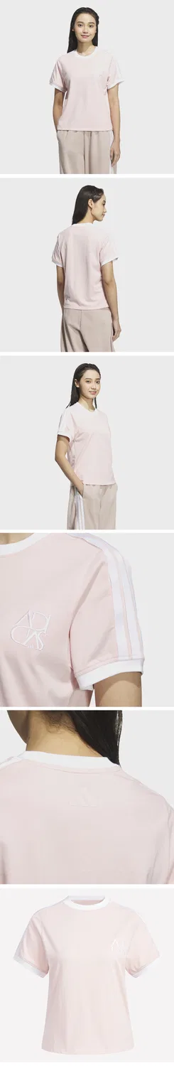 Женская футболка для танцев песочно-розовая от Adidas — фото 4