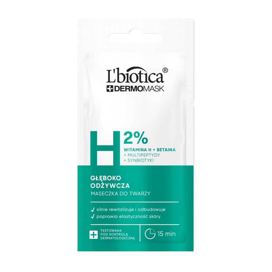 

L'biotica Dermomask Глубоко питательная маска с витамином H 8 мл