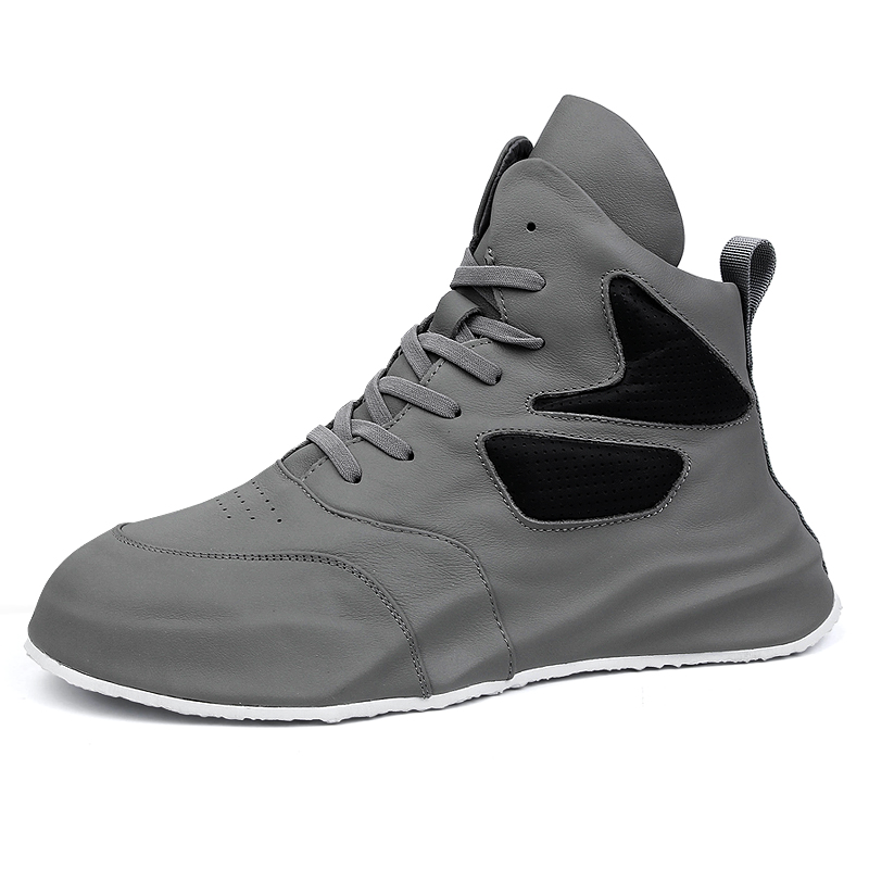 

Нескользящие и износостойкие высокие повседневные туфли, увеличивающие рост, для мужчин Paladin, Gray