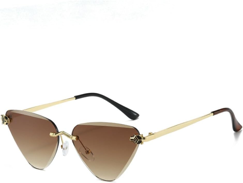 

Модные треугольные солнцезащитные очки для женщин и мужчин, «кошачий глаз», градиентные линзы, оправа из сплава и металла, роскошные очки с защитой от УФ-излучения UV400 LVTFCO, C3