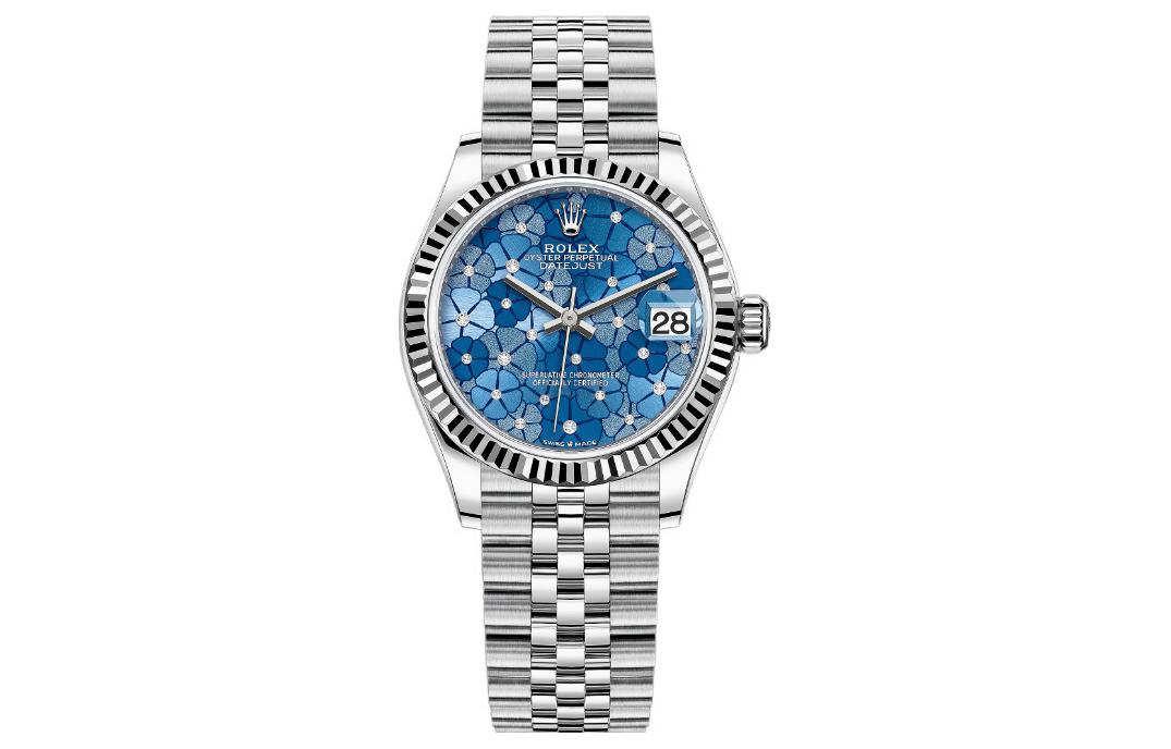 

ROLEX Часы Log Series Automatic Mechanical Movement Women's Watch 31mm Blue Dial Oystersteel Case Oystersteel Strap