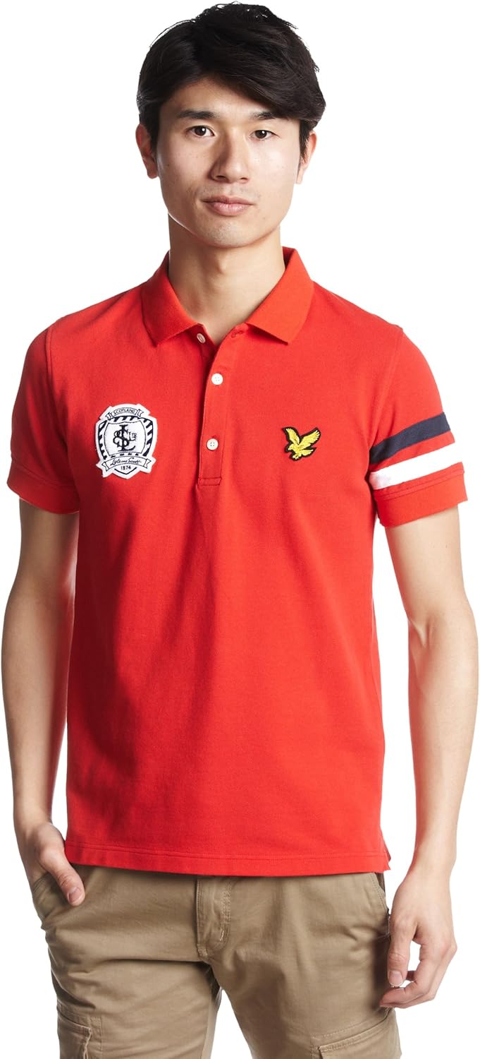 

Поло Lyle & Scott Line, красный