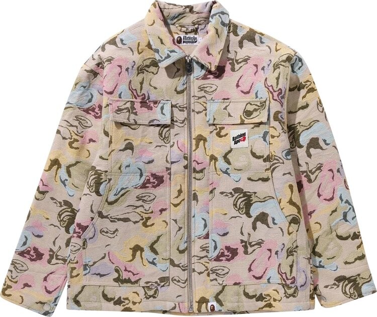 

Куртка BAPE Art Camo Gobelin Work 'Multicolor', разноцветный