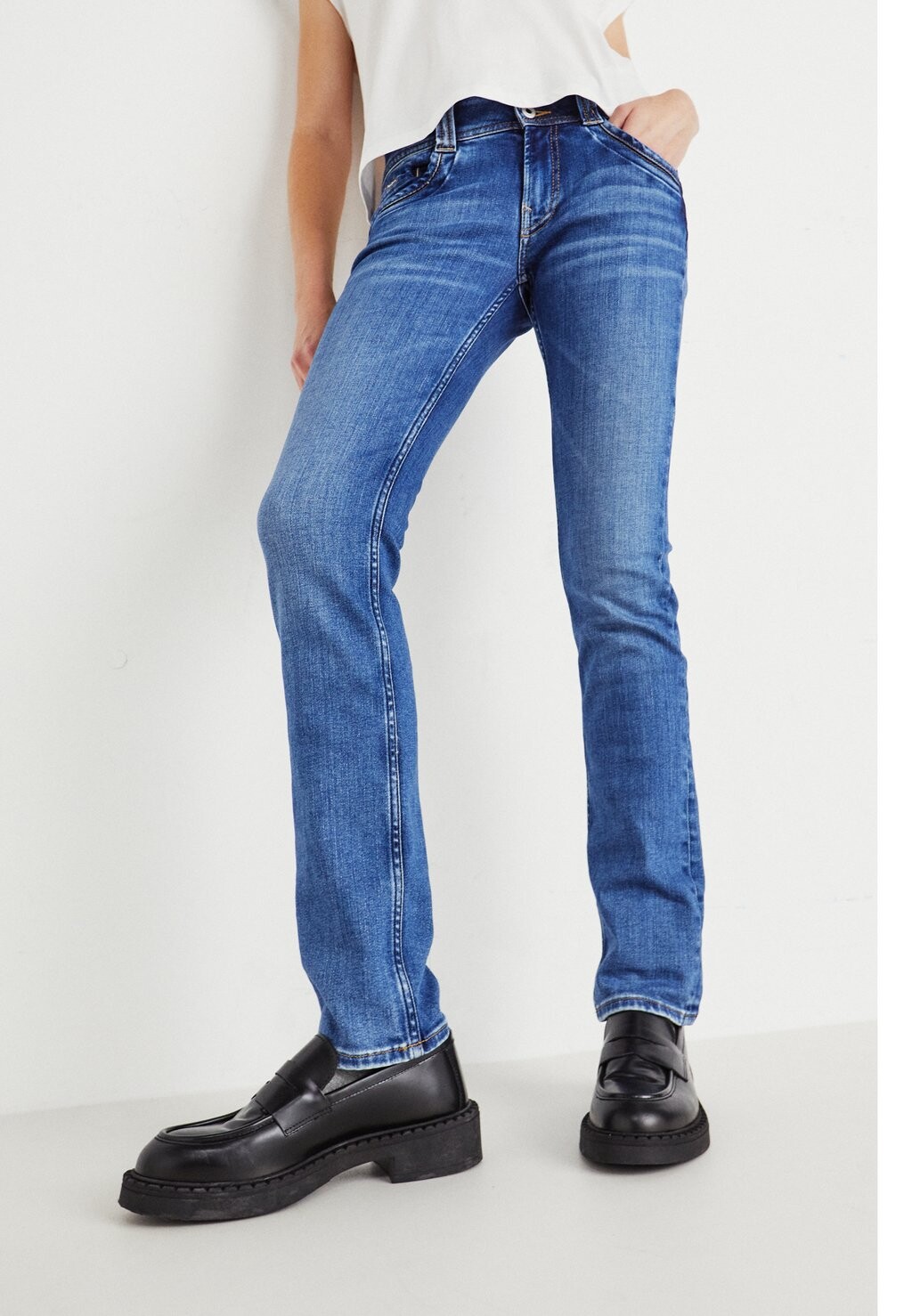 

Джинсы скинни Pepe Jeans, синий деним