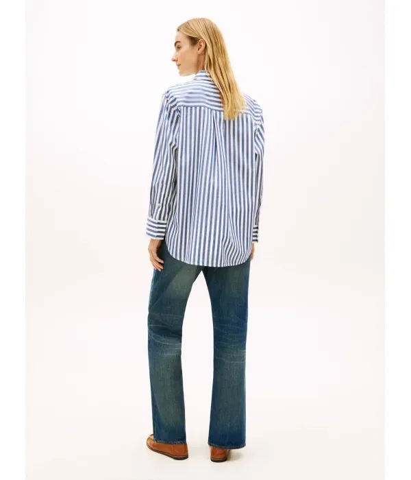 Рубашка oversize fit Tommy Hilfiger, темно-синий — фото 3