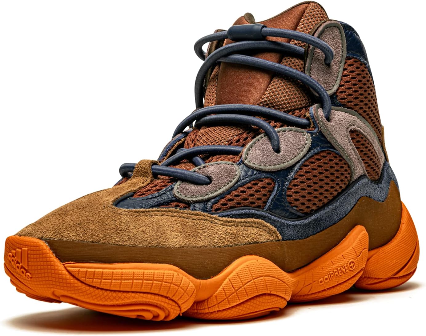 Мужские кроссовки adidas Yeezy 500 на шнуровке, Tactile Orange/Tactile Orange/Tactile Orange — фото 4